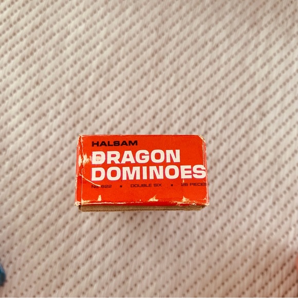 Vintage Halsam Dragon Dominoes Double six 28 pieces - Picture 5 of 7